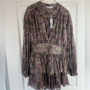 Olivaceous Multicolor Floral Dress